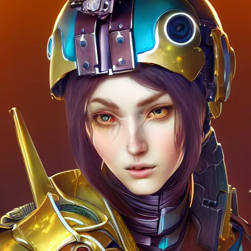 Image similar to studio portrait of lawful good colorful female holy mecha paladin absurdly beautiful, elegant, young sensual graceful woman, ultrafine hyperrealistic detailed face illustration by kim jung gi, irakli nadar, intricate linework, sharp focus, bright colors, matte, octopath traveler, final fantasy, unreal engine highly rendered, global illumination, radiant light, intricate environment