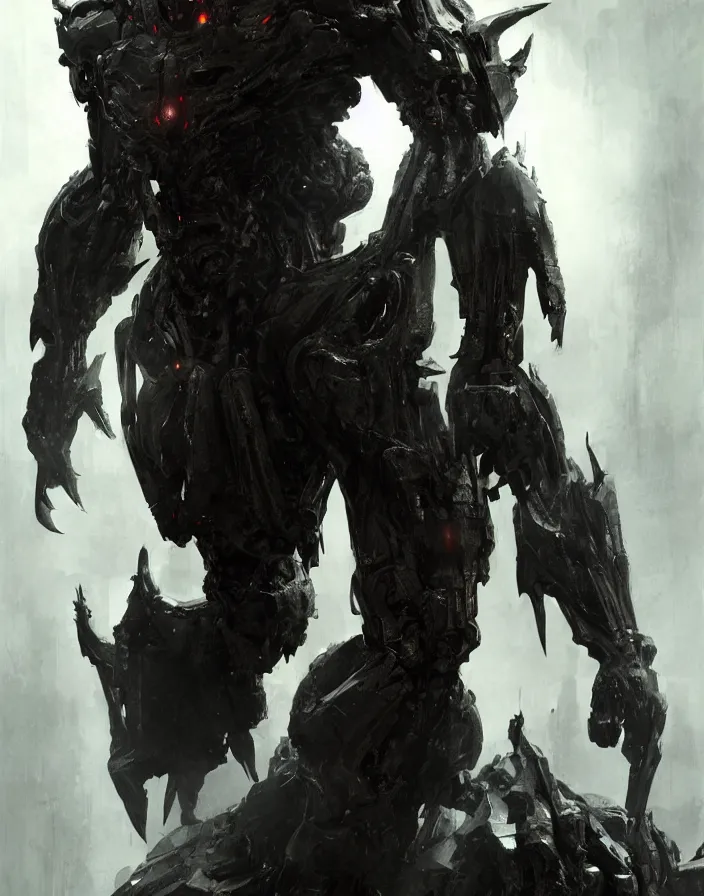 Image similar to willem dafoe as victor stone, full body concept, cyborg, borg, strogg, face of a man, terminator, flesh, quake strogg, doom demon, wolfenstein, monstrous, symmetry, symmetrical, concept art by ruan jia and greg rutkowski