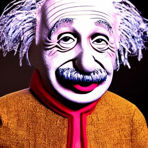 Image similar to Einstein as a Muppet.