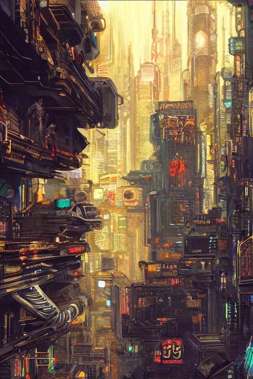 Image similar to an intricate cyberpunk background fully detailed. small details. sharp focus