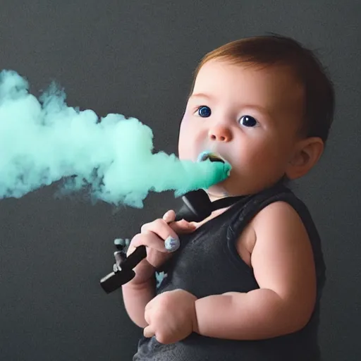 Image similar to baby vaping