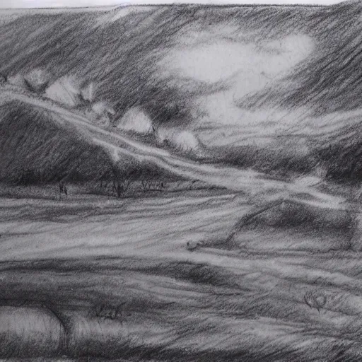 Image similar to charcoal sketch of no mans land