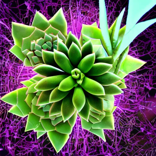 Image similar to cybertronic metamorphosing succulent from quadrant 0 - zeta prime.