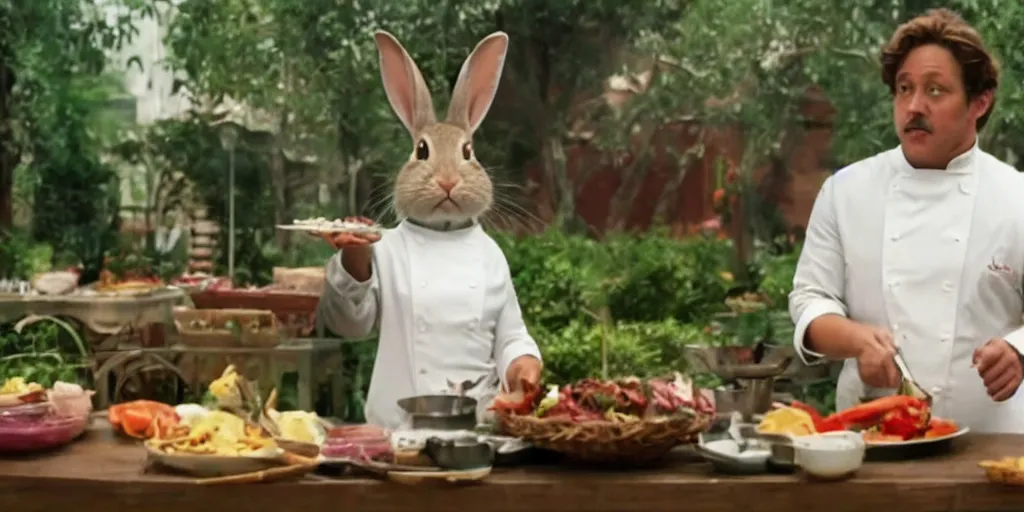 Image similar to a rabbit in the movie chef, screenshot