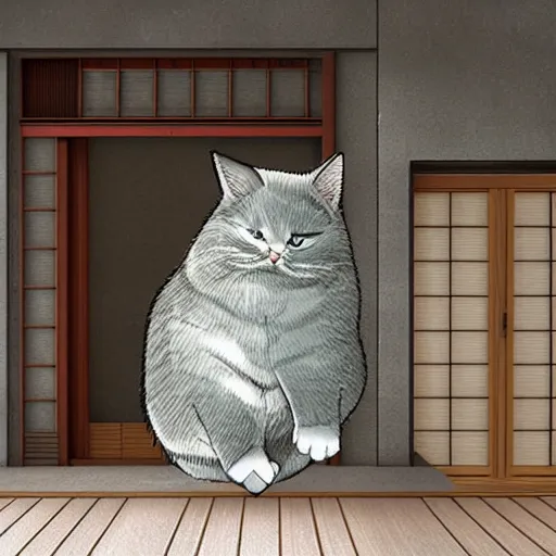 Japanese best sale grey cat