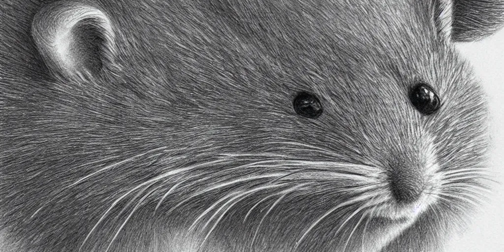 Prompt: a beautiful pencil drawing of exactly one!!! mouse; masterpiece; extremely highly detailed; ultra-realistic; trending on artstation