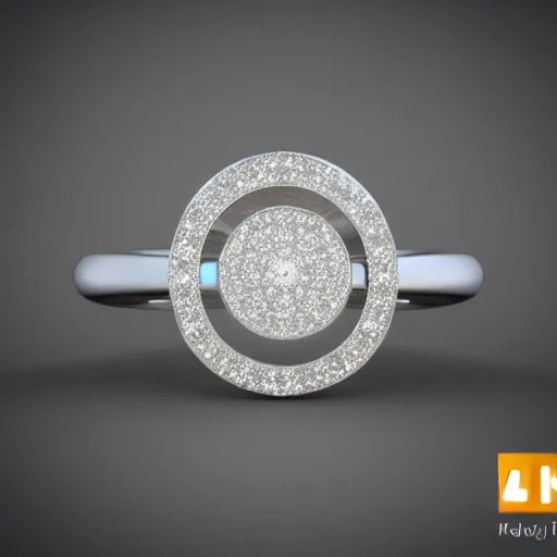 Image similar to diamond magic ring fantasy item, 8 k, fantasy, realistic, volumetric lighting, mood lighting, product view, rendered in cinema 4 d