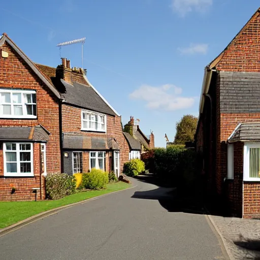 Image similar to british suburban street, houses, 2006