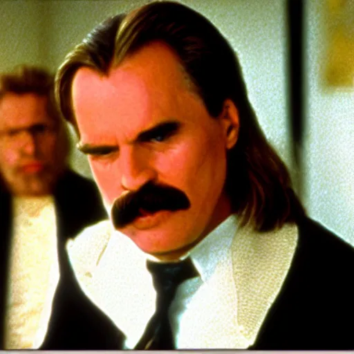 Prompt: friedrich nietzsche appearing in the movie the big lebowski as the dude