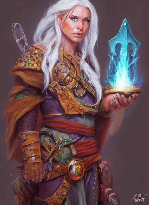 Image similar to druid, dndbeyond, bright, colourful, realistic, dnd character portrait, full body, pathfinder, pinterest, art by ralph horsley, dnd, rpg, lotr game design fanart by concept art, behance hd, artstation, deviantart, hdr render in unreal engine 5