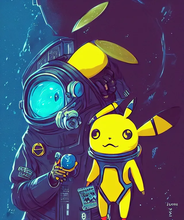 Image similar to a portrait of an anthropomorphic cyberpunk pikachu wearing a spacesuit, holding moon cheese, cyberpunk!, fantasy, elegant, digital painting, artstation, concept art, matte, sharp focus, illustration, art by josan gonzalez