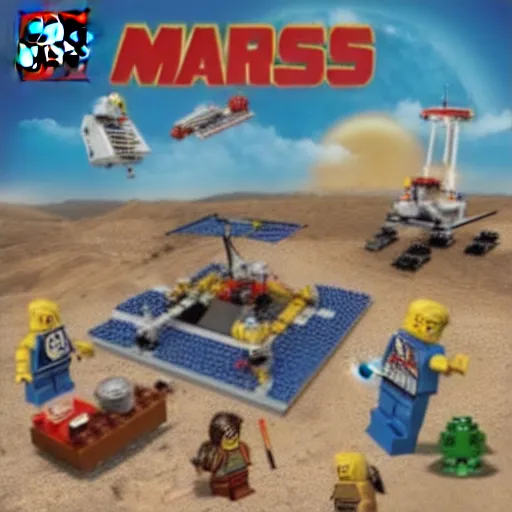 Prompt: lego mars mission set