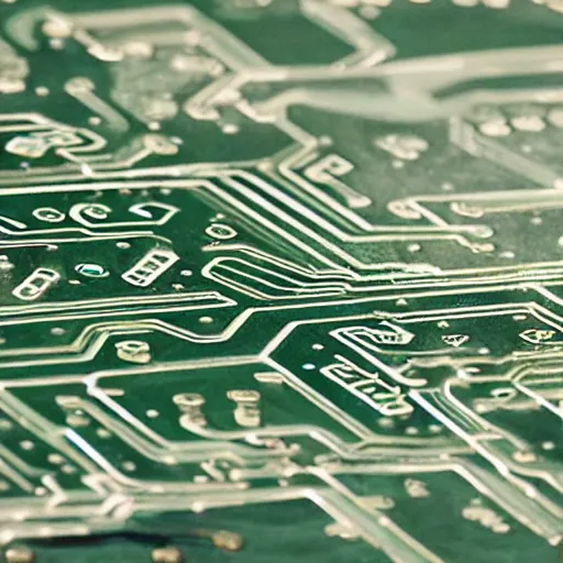 Image similar to closeup of the art deco detailing on a circuit board