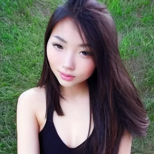 Image similar to beautiful gorgeous girlfriend mixture of Asian and European features