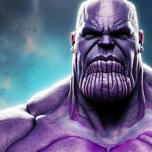 Image similar to thanos after chewing 5 gum