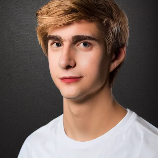 Prompt: xqcl portrait, 4k, studio lighting