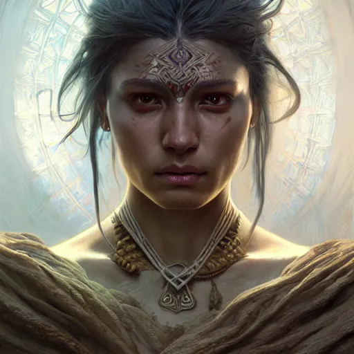 Prompt: portrait painting of a vedalken warrior, ultra realistic, concept art, intricate details, eerie, highly detailed, photorealistic, octane render, 8 k, unreal engine. art by artgerm and greg rutkowski and charlie bowater and magali villeneuve and alphonse mucha