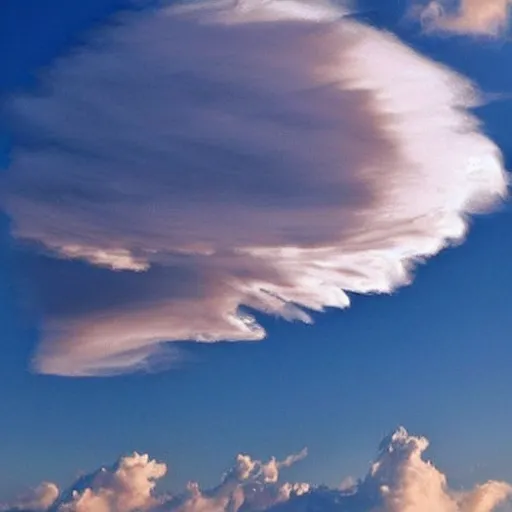 Prompt: a mesmerizing cloud looking like a dragon