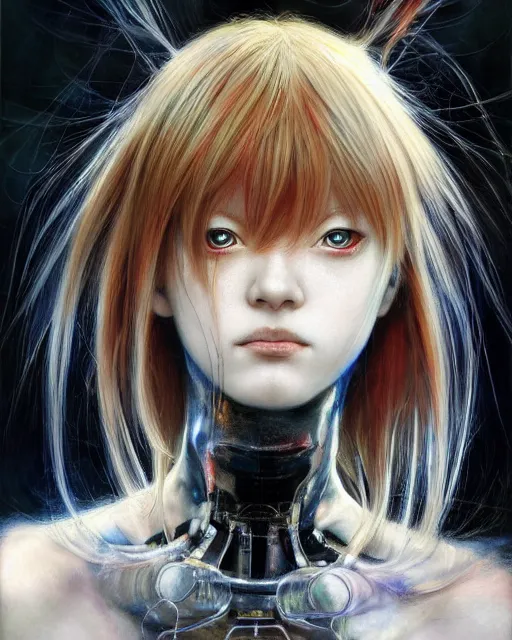 Prompt: asuka langley soryu wearing plugsuit, award winning photograph, radiant flares, realism, lens flare, intricate, various refining methods, micro macro autofocus, evil realm magic painting vibes, hyperrealistic painting by michael komarck - stephen gammell