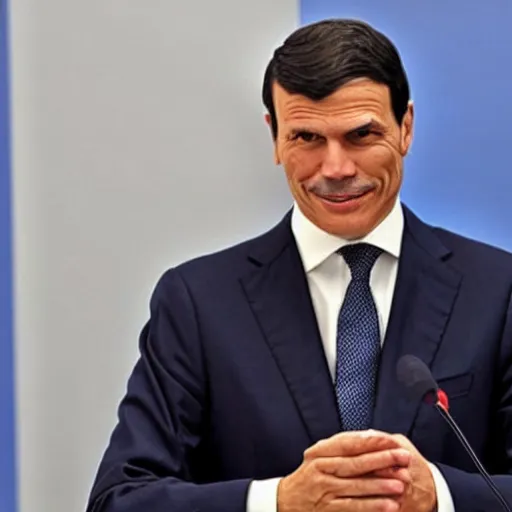 Image similar to spanish president pedro sanchez shaved