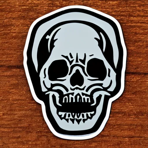 Image similar to metal skull sticker