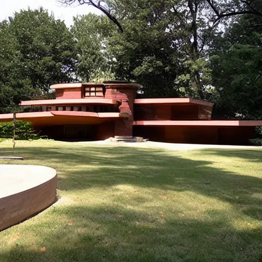 Image similar to house designed by frank lloyd wright