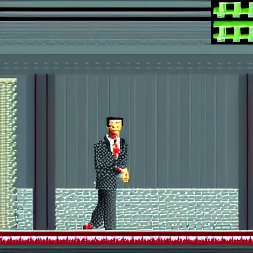 Image similar to 1 9 9 7 still american psycho on nintendo 6 4