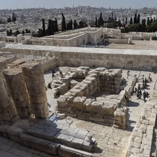 Image similar to the second temple in jerusalem