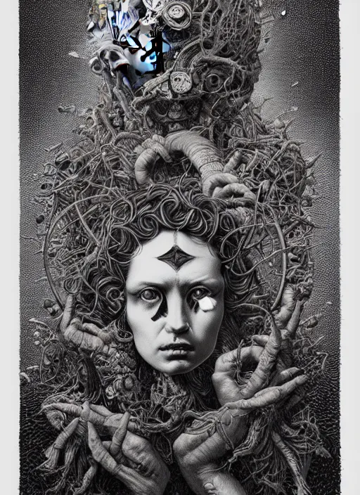 Image similar to Goddess of despair painting by Dan Hillier, intricate, highly detailed, trending on artstation, artstationHD, artstationHQ, 4k, 8k