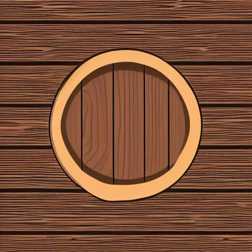 Prompt: wooden bowl atop woodlathe, vector art