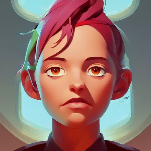 Image similar to face icon stylized minimalist m. a. s. h., loftis, cory behance hd by jesper ejsing, by rhads, makoto shinkai and lois van baarle, ilya kuvshinov, rossdraws global illumination