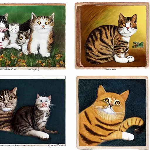 Image similar to a collection of cats