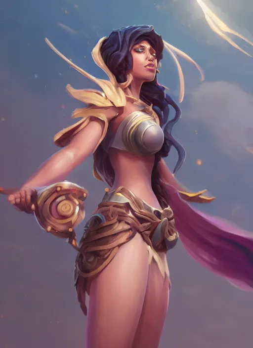 Image similar to taliyah, from league of legends, zenra, au naturel, pawg, kofunshita, hyper detailed, digital art, overhead view, trending in artstation, studio quality, smooth render, unreal engine 5 rendered, octane rendered, art style by kristen liu - wong and natalie krim andlera balashova and wlop and samantha mandala