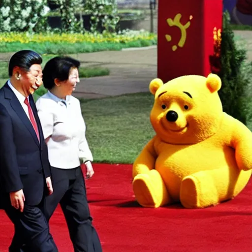 Image similar to xi jinping as winnie the pooh.