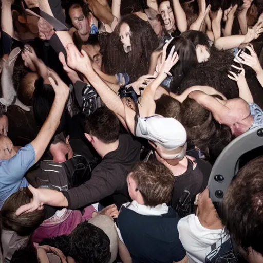 Image similar to moshpit in a public toilet