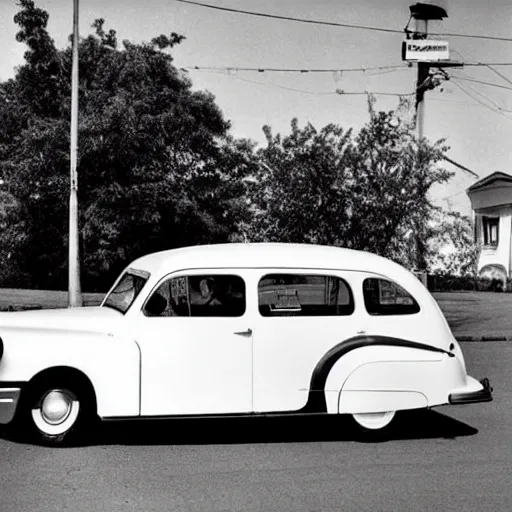 Image similar to google street view car ( 1 9 4 6 )