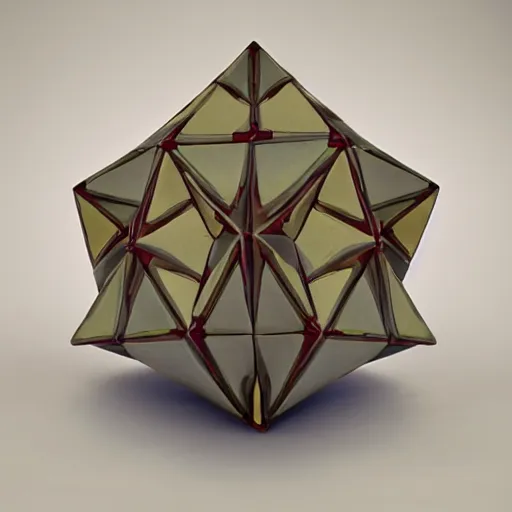 Prompt: a dodecahedron with arms