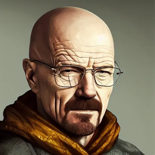 Prompt: walter white in the style of europa universalis iv, fantasy, portrait, highly detailed, digital painting, trending on artstation, concept art, sharp focus, illustration, art by artgerm and greg rutkowski and magali villeneuve