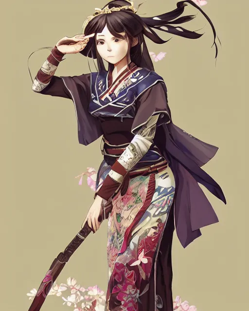 Image similar to A full-body anime portrait of Ssunbiki as a beautiful woman wearing a kimono from Skyrim, by Stanley Artgerm Lau, WLOP, Rossdraws, James Jean, Andrei Riabovitchevy, Marc Simonetti, and Sakimichan, trending on artstation