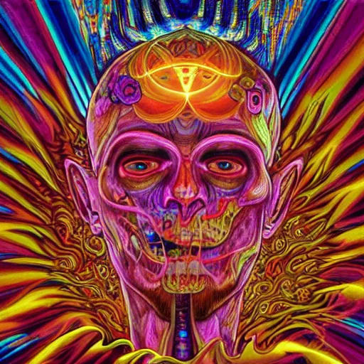 Image similar to dmt ego of death, 8 k, detailed