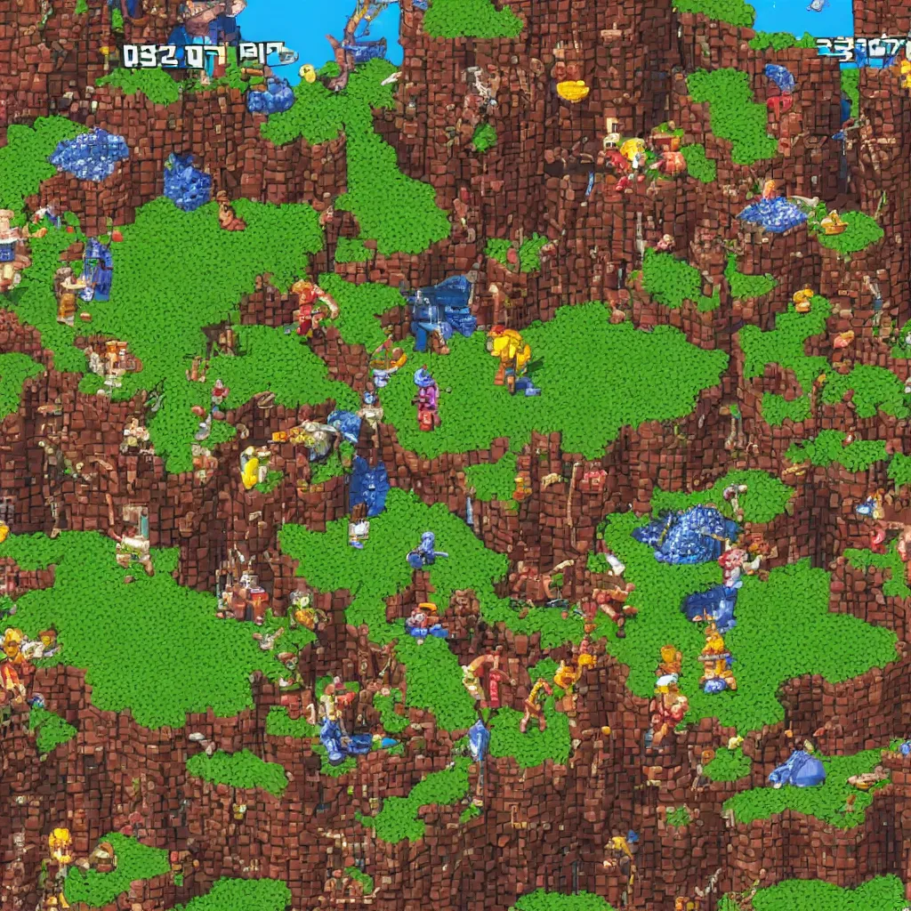Image similar to A screenshot of a Playstation 1 game