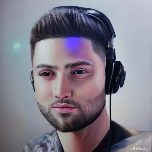Prompt: ultra realistic portrait painting of DJ MissK8, painted by Da Vinci