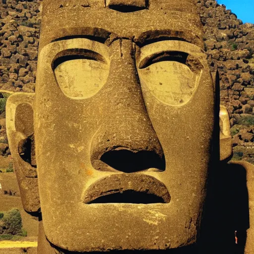 Prompt: moai nwa