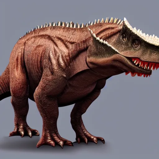 Image similar to trex in the style of triceratops 4 k