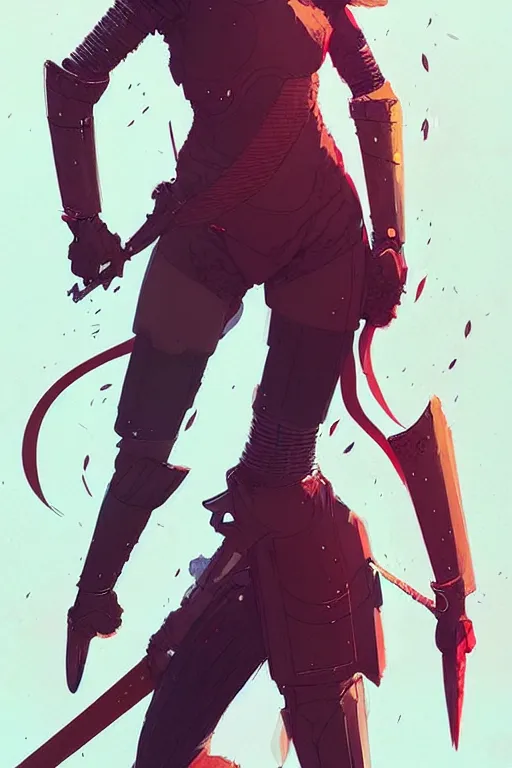 Prompt: a ultradetailed full body portrait of a female knight, by conrad roset, greg rutkowski and makoto shinkai trending on artstation