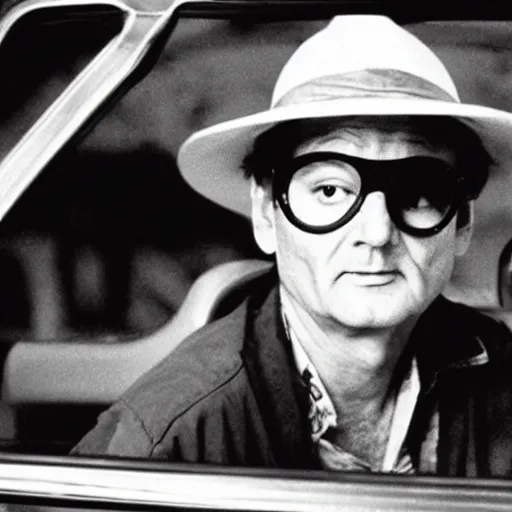 Image similar to bill murray in fear and loathing