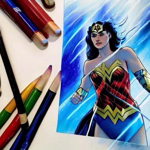 Image similar to wonderwoman paint by RossDraws