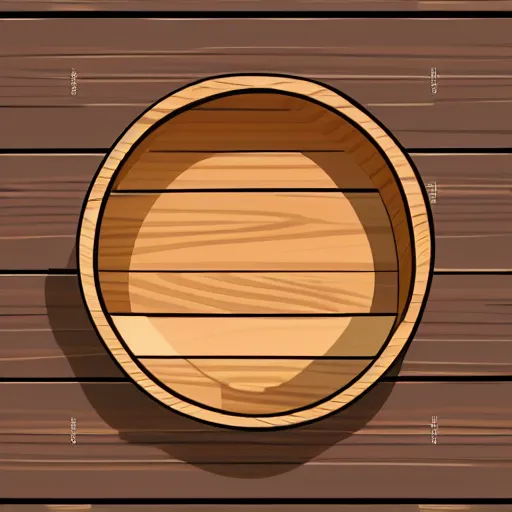 Prompt: lathe inside wooden bowl, vector art, simple