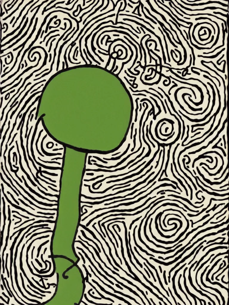 Prompt: minimal!!!!!!! acorn that turns into a tree in the shape of a treble clef, a big rip down the middle, splashes of color, inspirational and powerful, clear high resolution acorn and tree, keith haring
