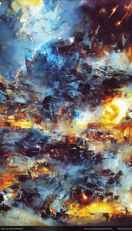 Prompt: the end of the world, by john berkey